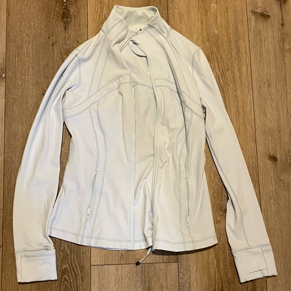 Light Gray Zip-Up Jacket - Picture 1 of 3
